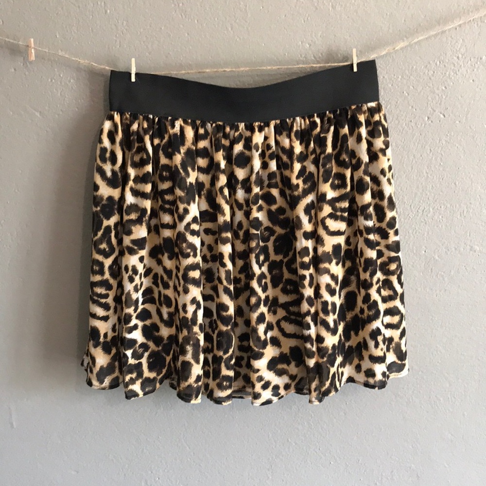 Cheetah Print Skirt